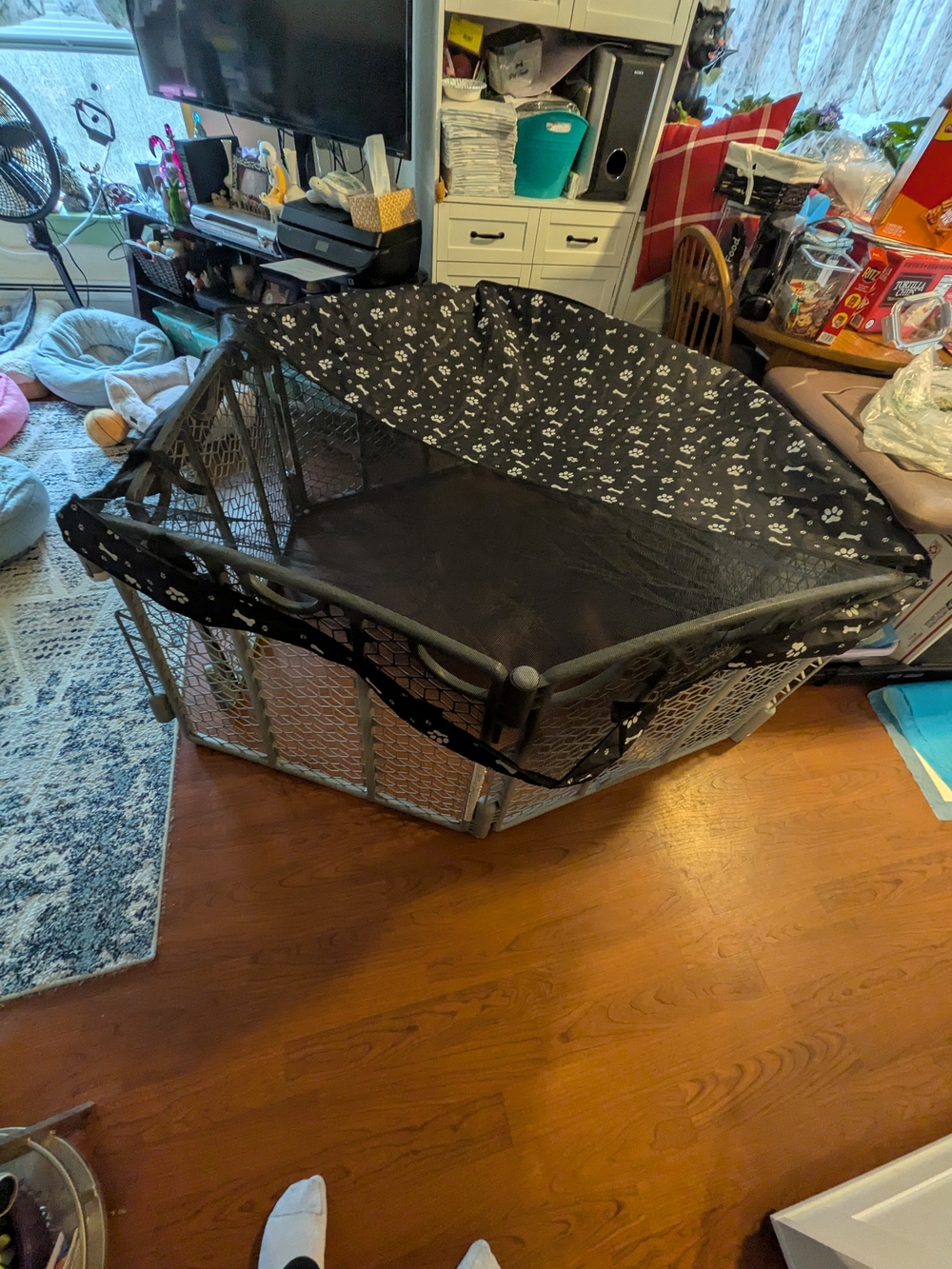 Pet Playpen Mesh Cover